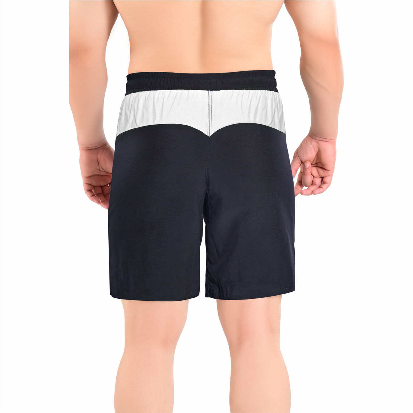MMA White\Black Grappling Shorts –BJJ, Jiu Jitsu, Muay Thai, Training Fight Shorts for Men