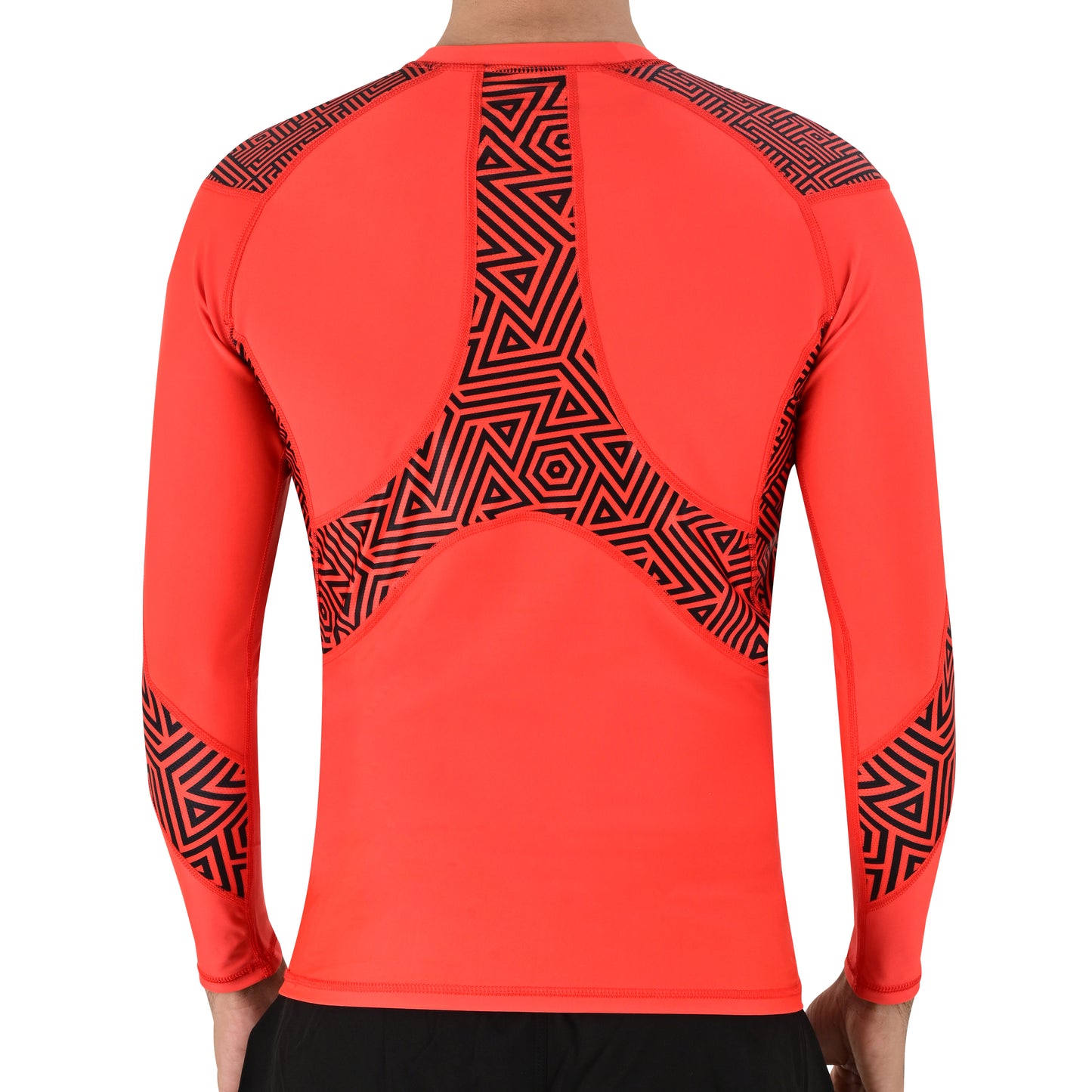 2BOLD Orange No Gi Jiu Jitsu Rash Guard For Men