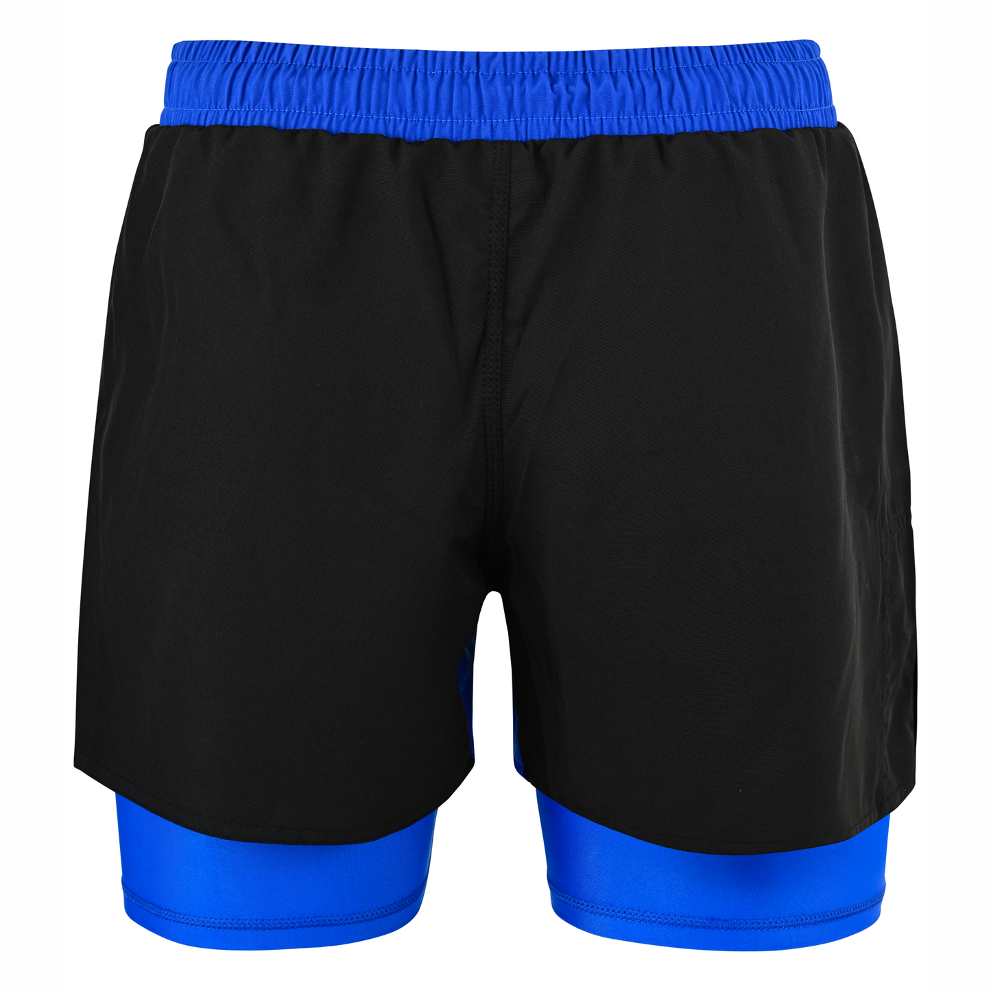 2BOLD Youth Blue Black Hybrid Athletic Shorts | Compression Lined Boys Sports Shorts