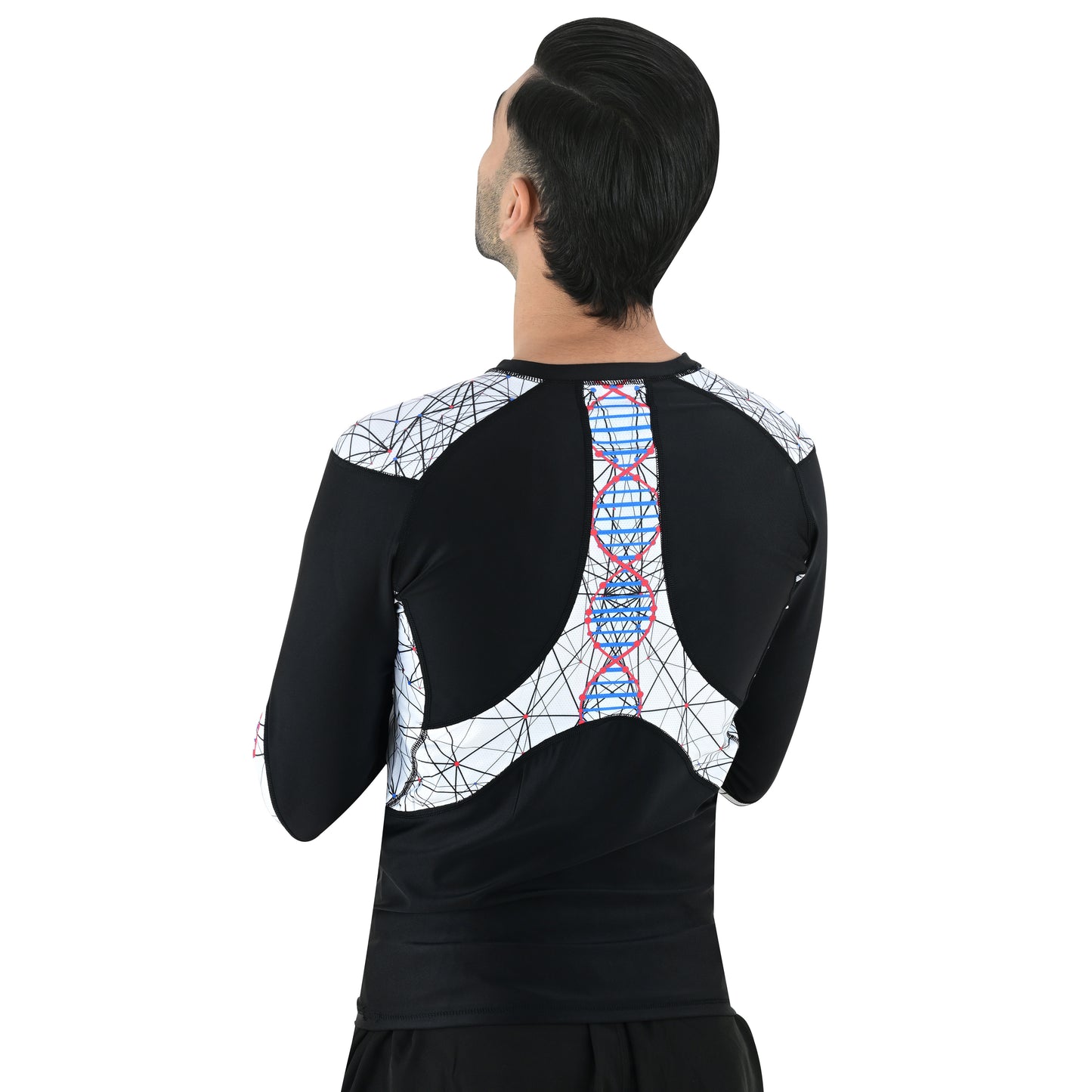 2BOLD Men Black MMA Long Sleeve Rash Guard