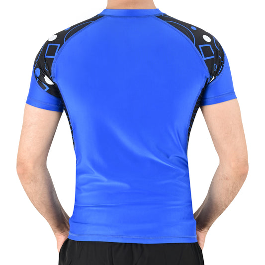2BOLD Blue Rash Guard Men – Sportswear & Training Gear