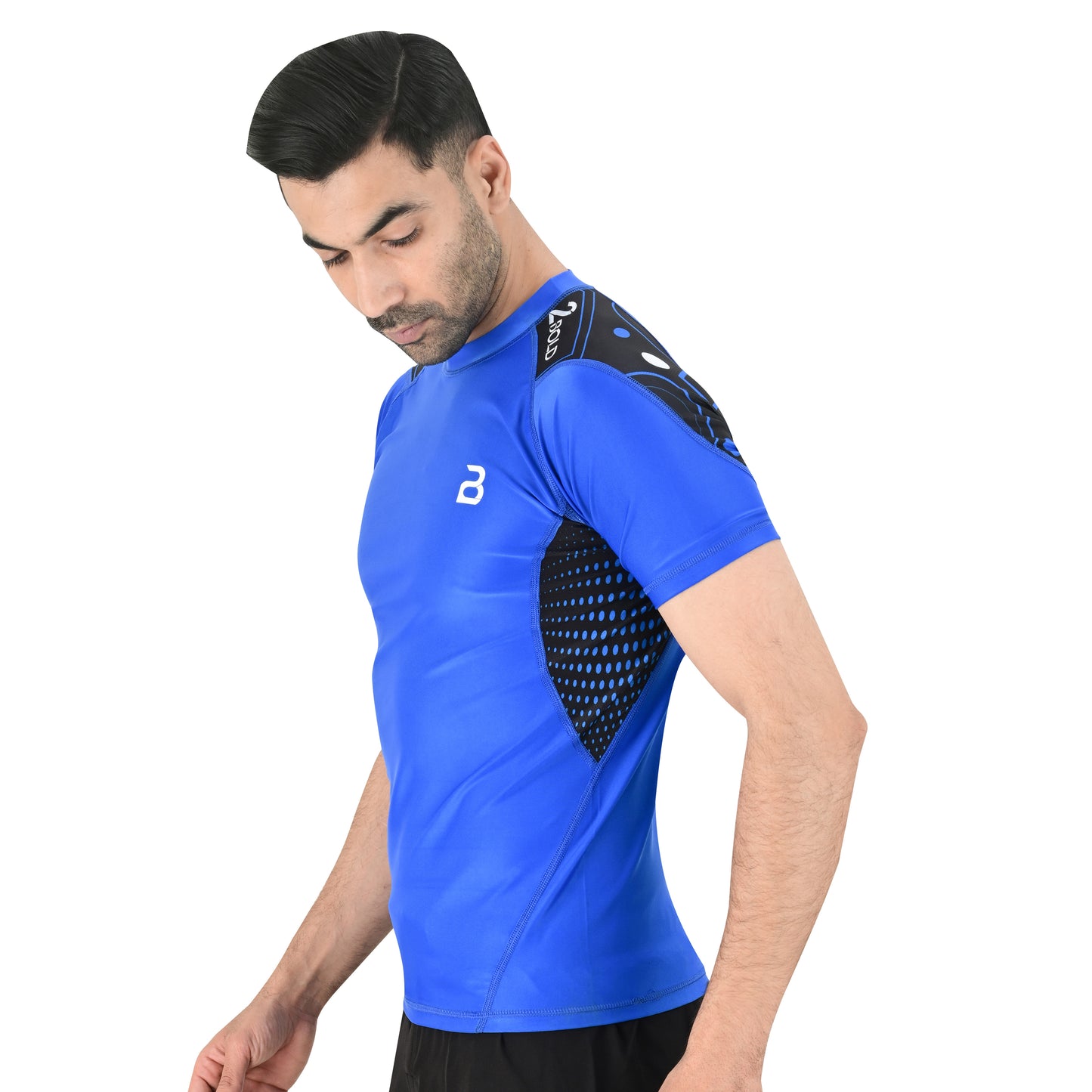 2BOLD Blue Rash Guard Men – Sportswear & Training Gear