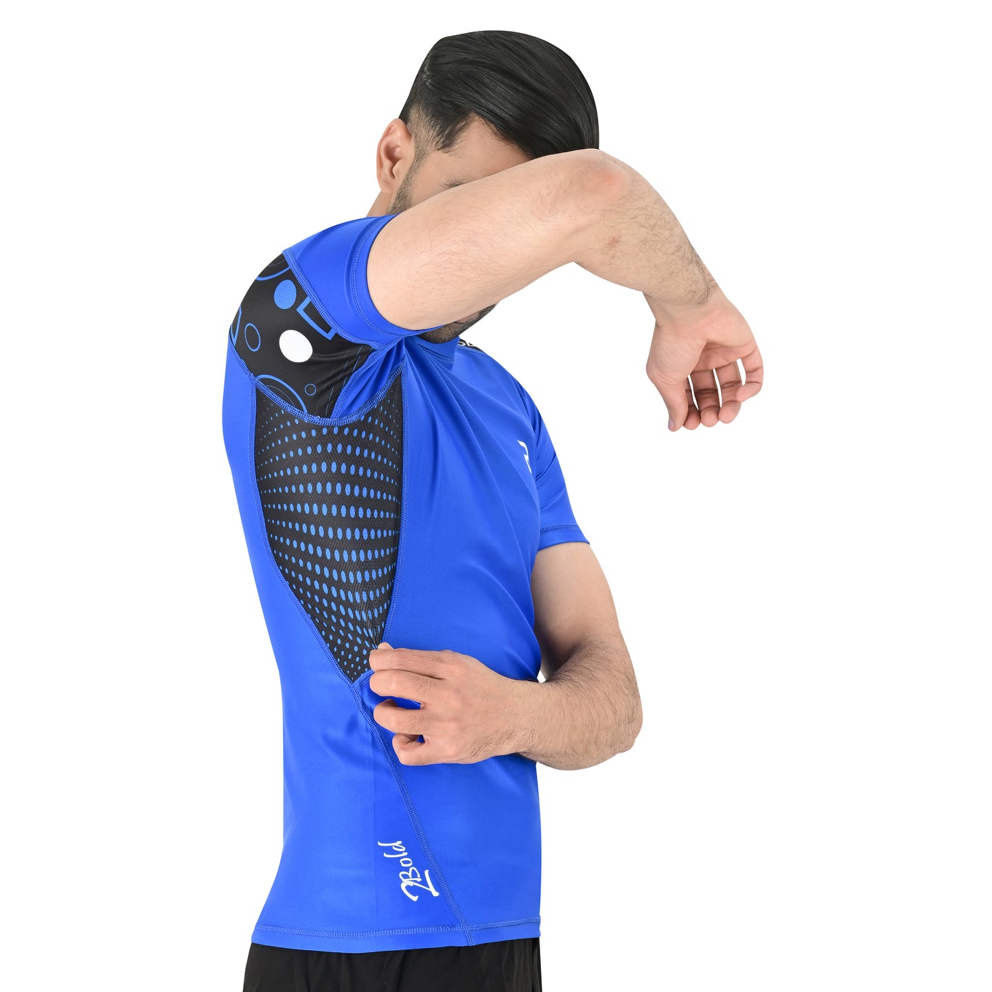 2BOLD Blue Rash Guard Men – Sportswear & Training Gear