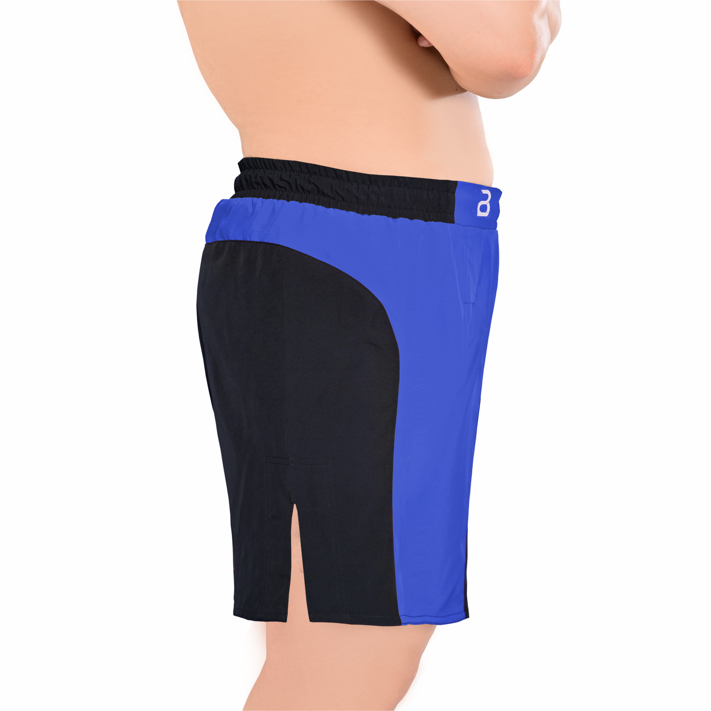 MMA Blue\Black Grappling Shorts –BJJ, Jiu Jitsu, Muay Thai, Training Fight Shorts for Men