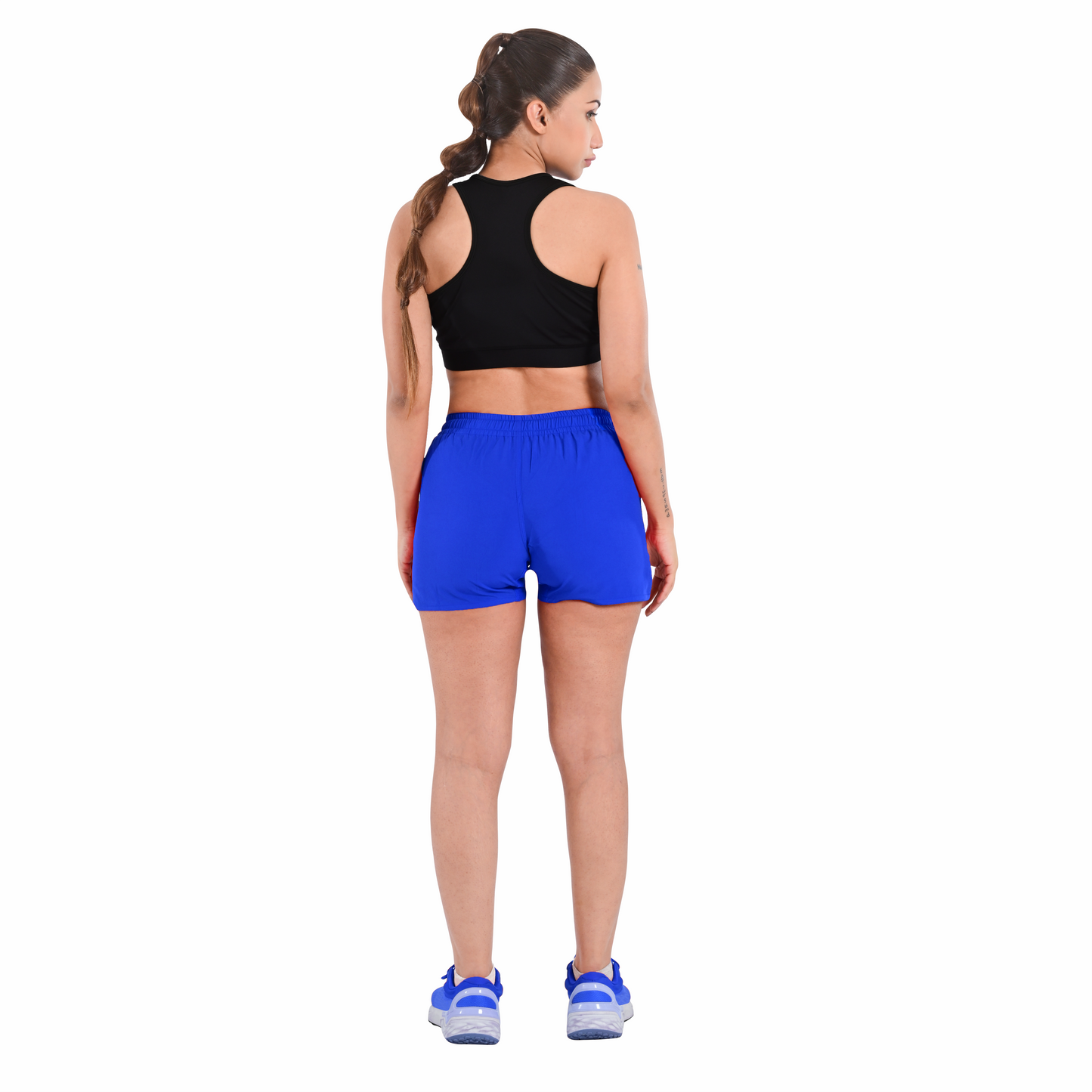 2BOLD Blue Women’s MMA Grappling Shorts – BJJ, No-Gi, Muay Thai, Yoga, Training & Workout Shorts