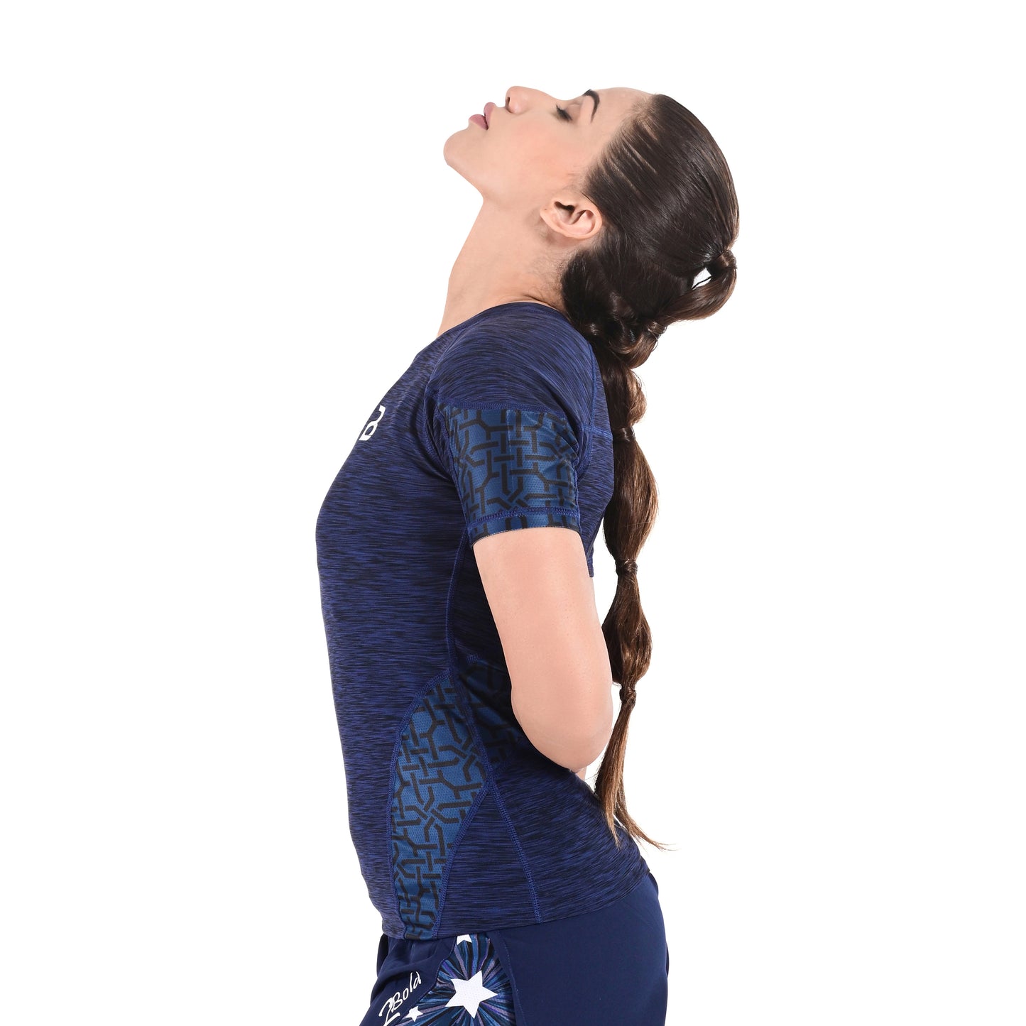 2Bold Blue Women’s Rash Guard –Long Sleeve Compression Shirt for MMA, BJJ, Yoga, Surf, Running & Gym Training Women Half sleeve Rash guard