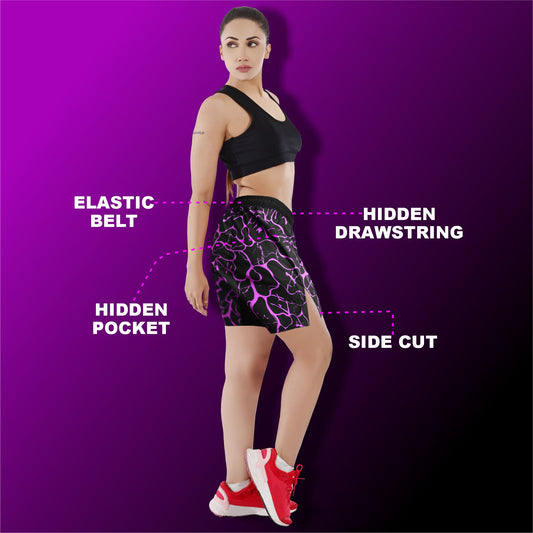 2BOLD Pink Splash Women Shorts