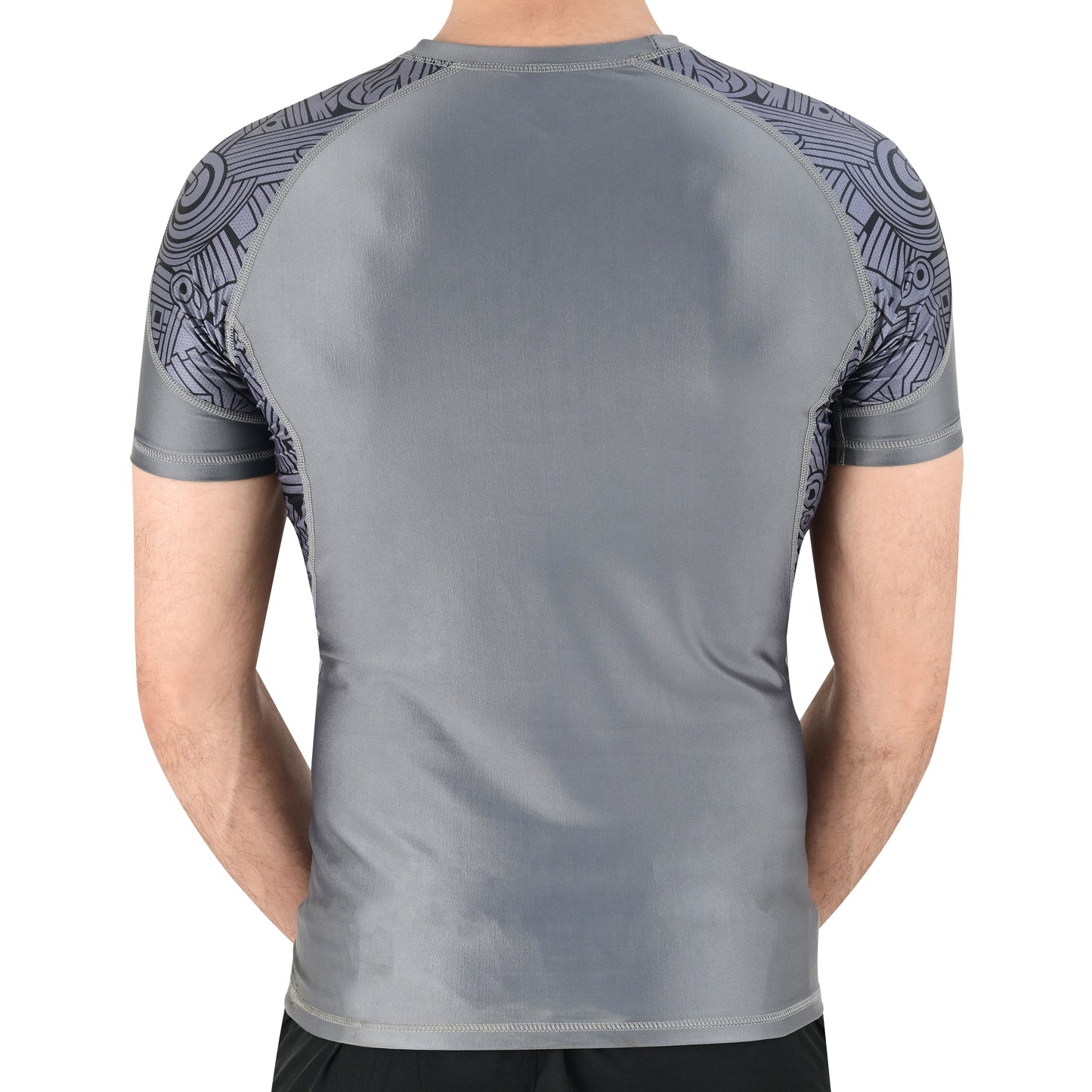 2BOLD Men’s Grey No-Gi Jiu Jitsu Rash Guard | BJJ & MMA Performance Top