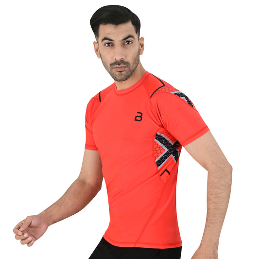 2BOLD Orange No-Gi BJJ Rash Guard for Men – MMA & Grappling Gear