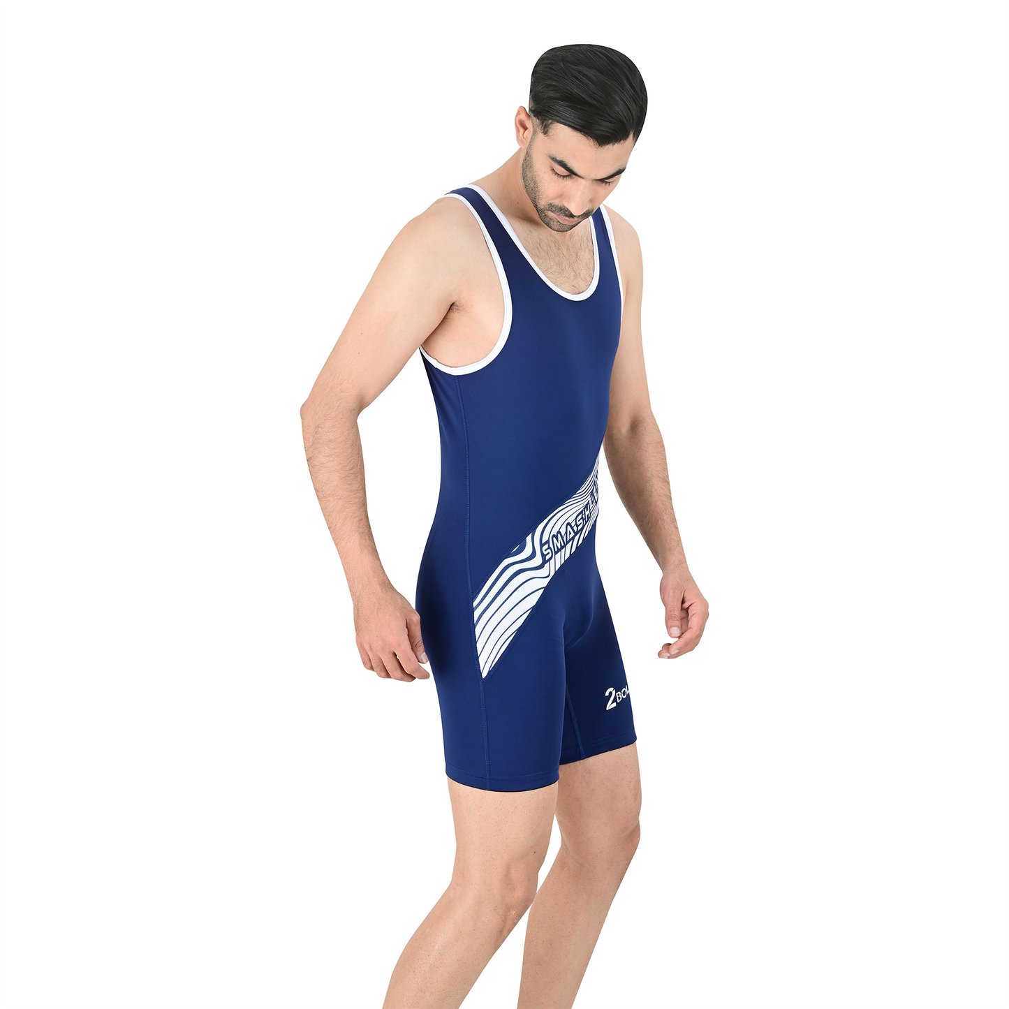2Bold Blue Wrestling Uniform for Men – BJJ, MMA, No-Gi, Grappling Compression Suit