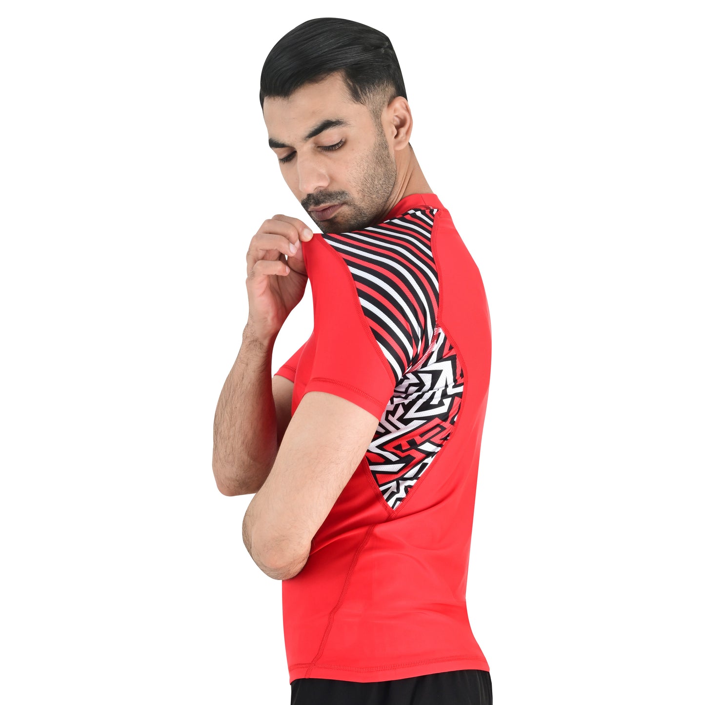 2BOLD Red Jiu Jitsu Rash Guards – Short Sleeve Mens Rash Guard