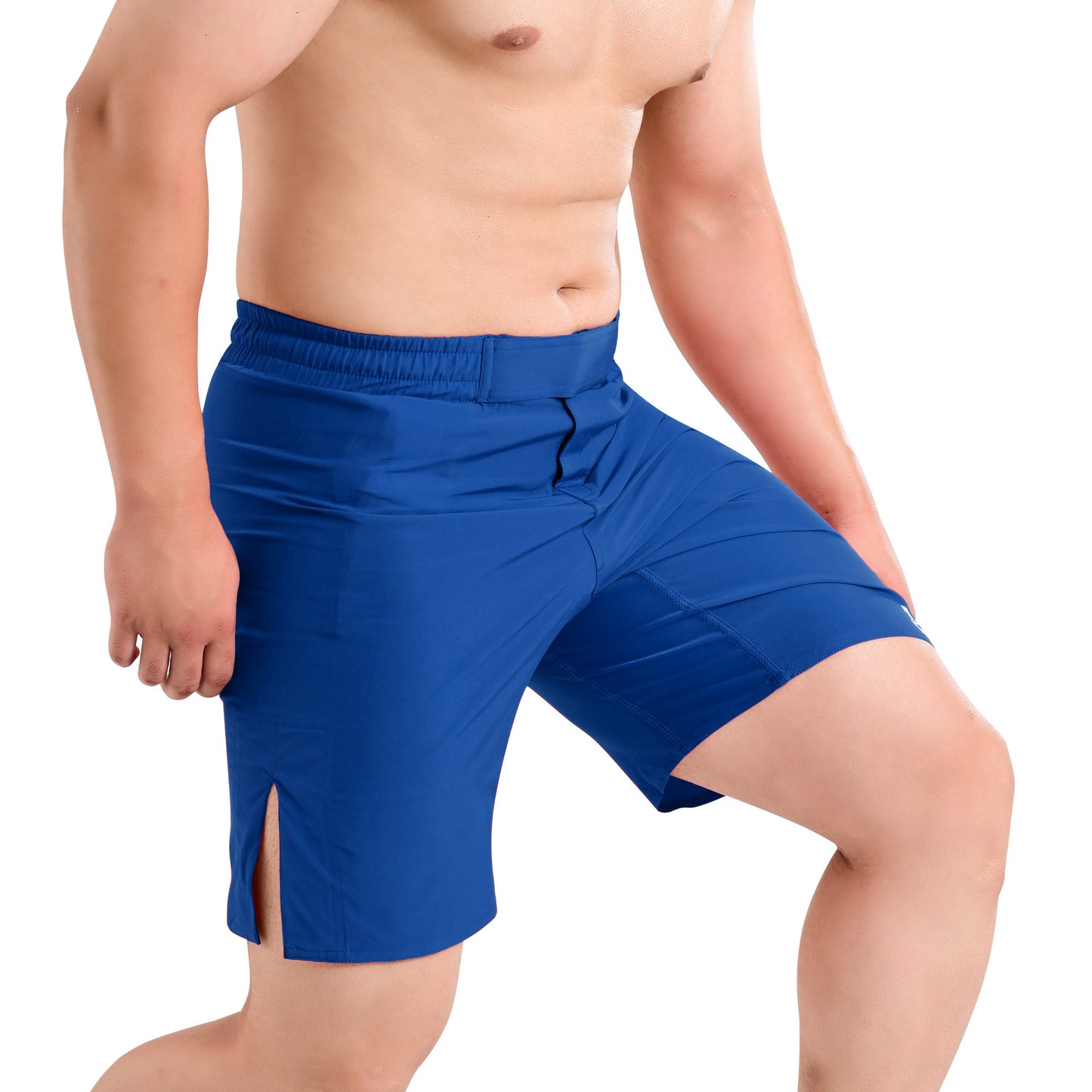 MMA Blue Grappling Shorts – No-Gi BJJ, Jiu Jitsu, Muay Thai, Training Fight Shorts for Men