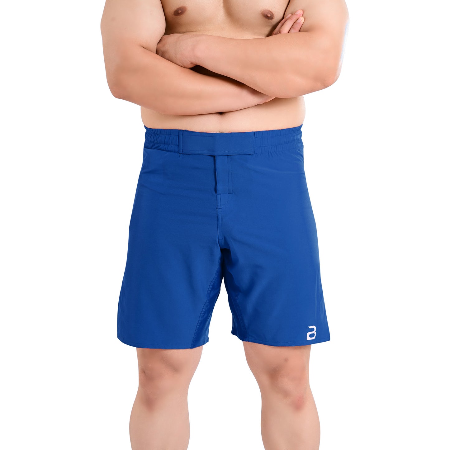 MMA Blue Grappling Shorts – No-Gi BJJ, Jiu Jitsu, Muay Thai, Training Fight Shorts for Men