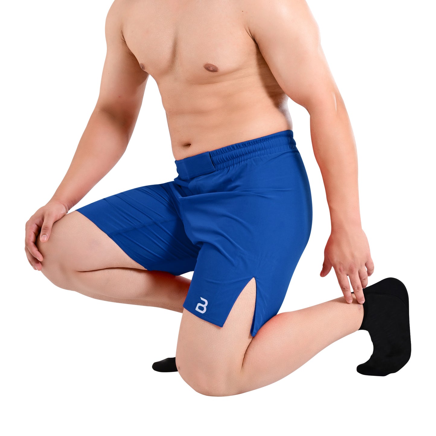 MMA Blue Grappling Shorts – No-Gi BJJ, Jiu Jitsu, Muay Thai, Training Fight Shorts for Men