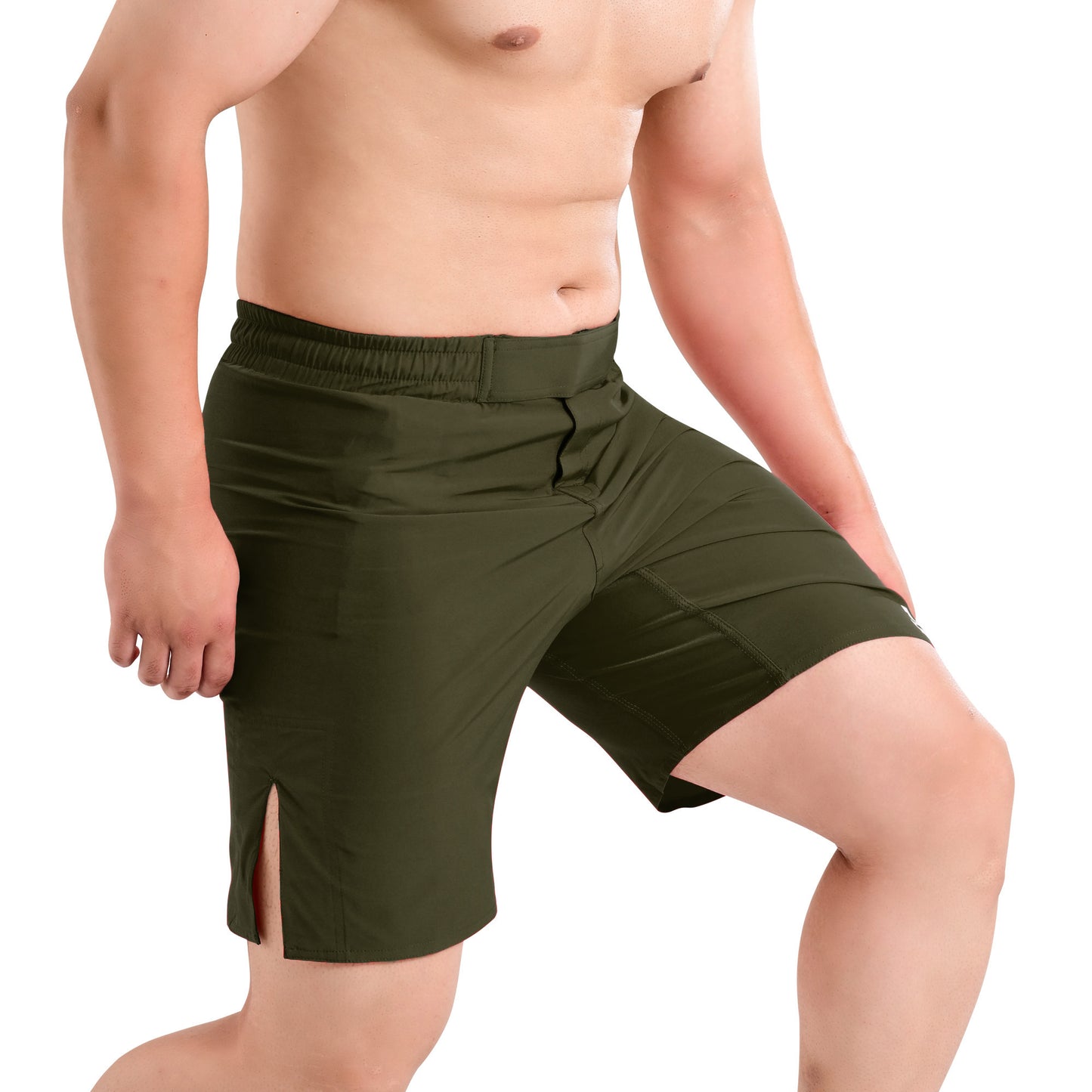 MMA Green Grappling Shorts – No-Gi BJJ, Jiu Jitsu, Muay Thai, Training Fight Shorts for Men