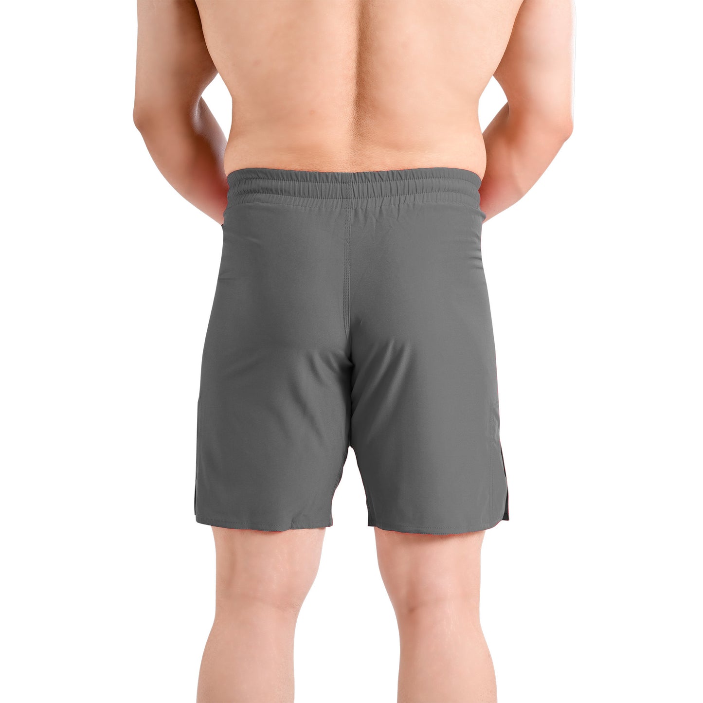 MMA Grey Grappling Shorts – No-Gi BJJ, Jiu Jitsu, Muay Thai, Training Fight Shorts for Men