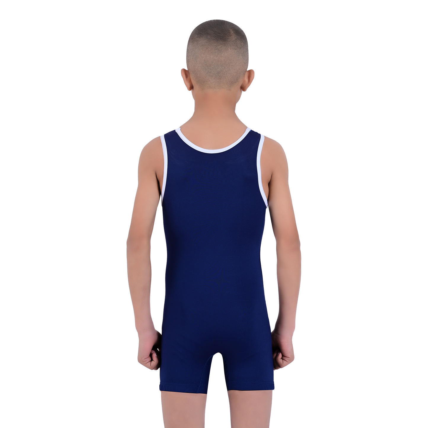 Youth Blue Wrestling Singlet for Kids – BJJ, MMA, Grappling, No-Gi Compression Suit