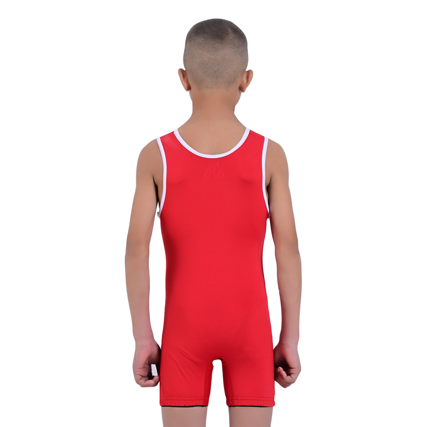 Youth Red Wrestling Singlet for Kids – BJJ, MMA, Grappling, No-Gi Compression Suit