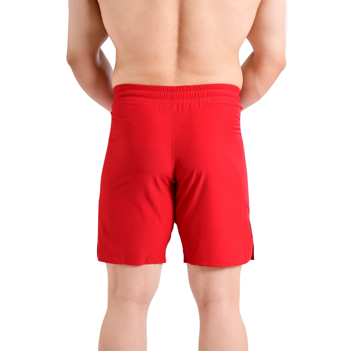 MMA Red Grappling Shorts – No-Gi BJJ, Jiu Jitsu, Muay Thai, Training Fight Shorts for Men
