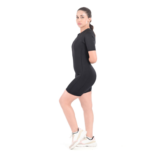 Half Sleeve Zipper Rash Guard – Quick-Dry Swim Shirt for Women & Girls | UPF Protection for Surf & Water Sports