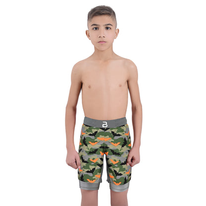 2BOLD Kids Bat 2-in-1 Hybrid Shorts – Performance, Comfort & Style for Active Kids