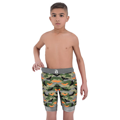 2BOLD Kids Bat 2-in-1 Hybrid Shorts – Performance, Comfort & Style for Active Kids