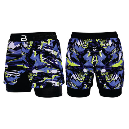 2BOLD Kids Camo Strike 2-in-1 Hybrid Shorts – Built for Power, Endurance & Style