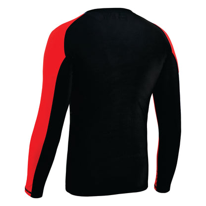 2Bold Black-Red Kids BJJ Rash Guard