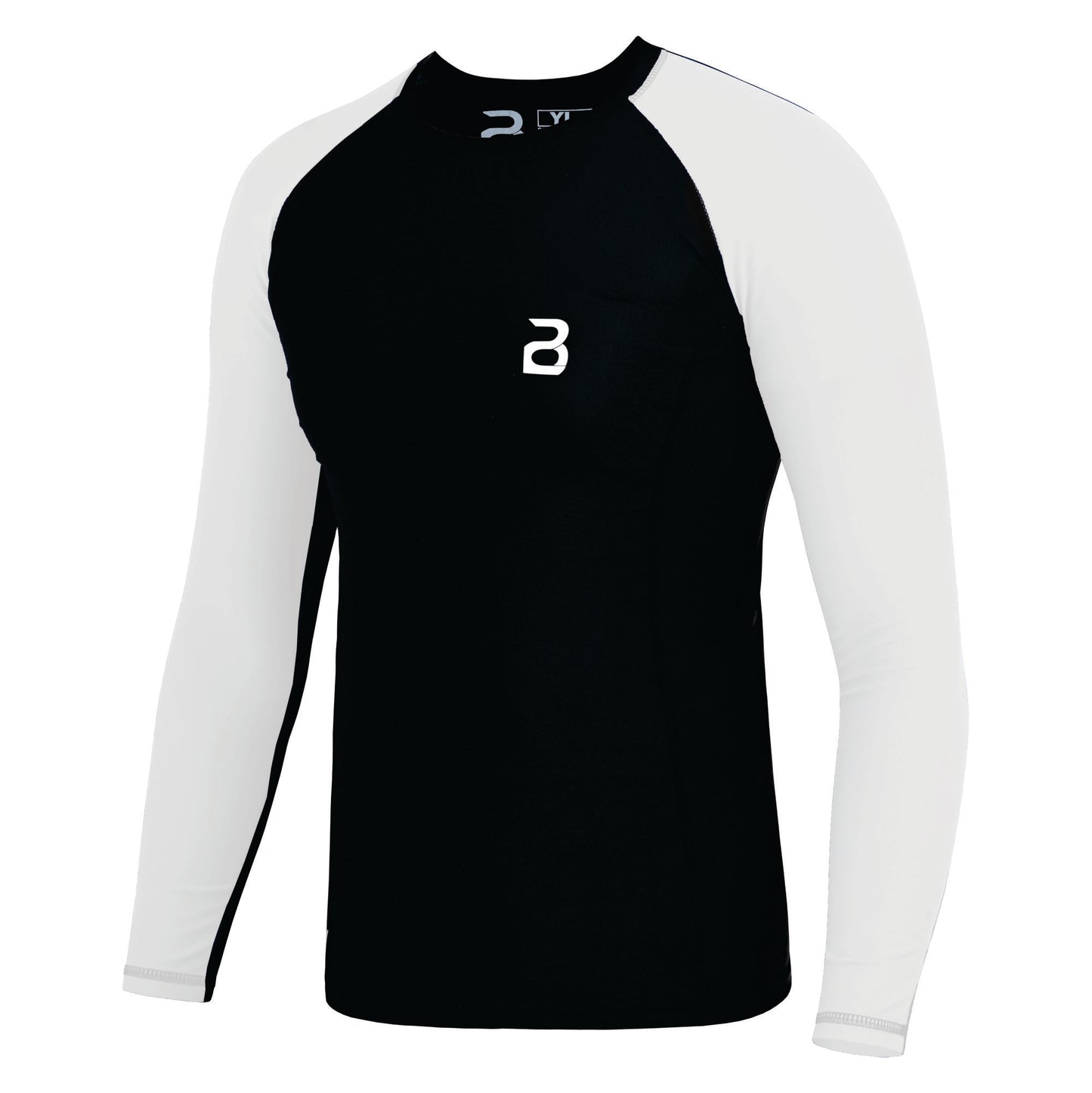 2Bold Black-White Kids Grappling Rash Guard
