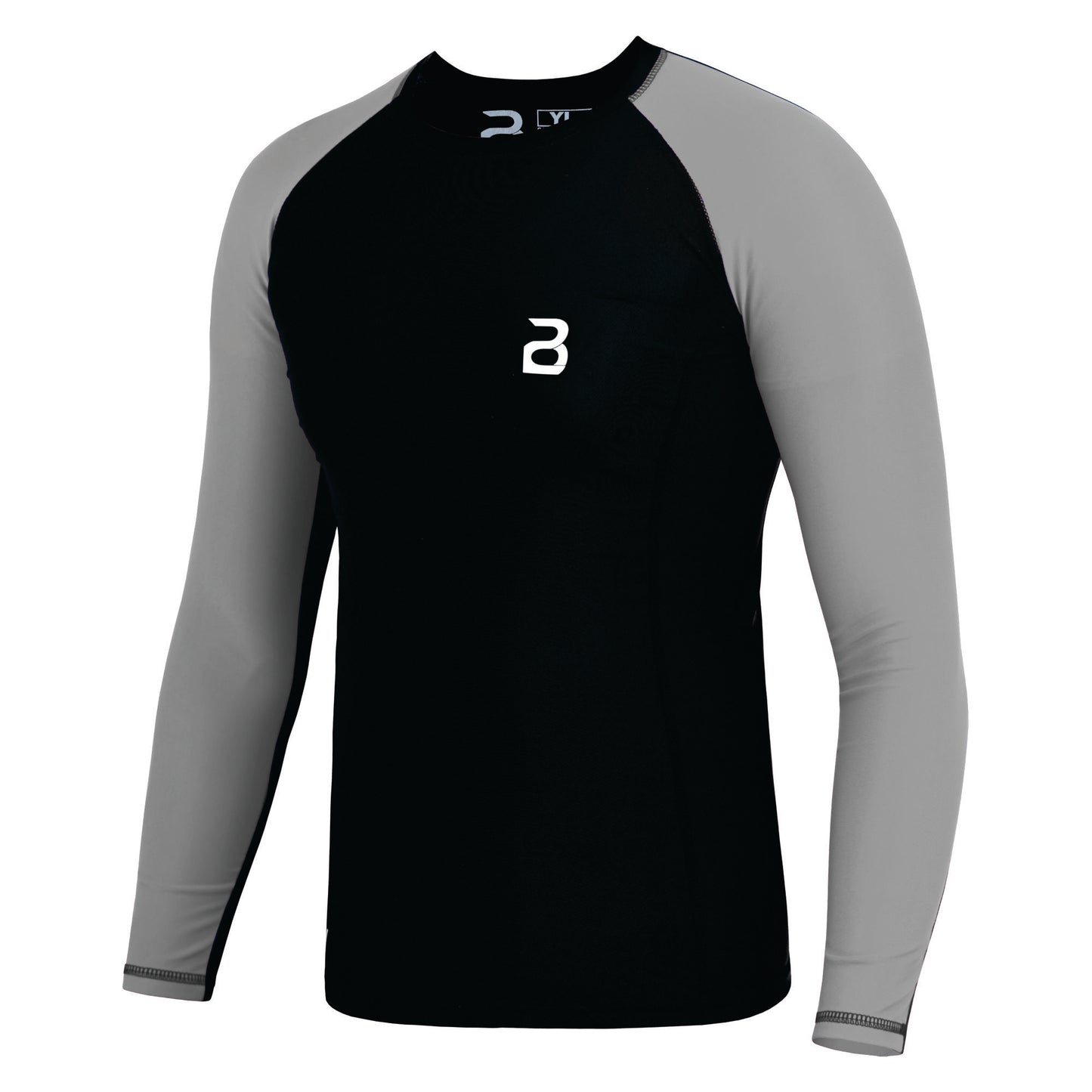 2Bold Black-Grey Kids MMA Rash Guard