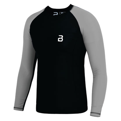 2Bold Black-Grey Kids MMA Rash Guard