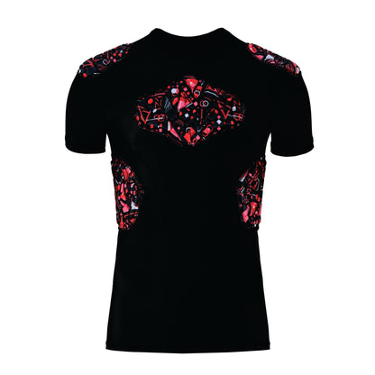Black Kids Padding padding Shirt Red Black