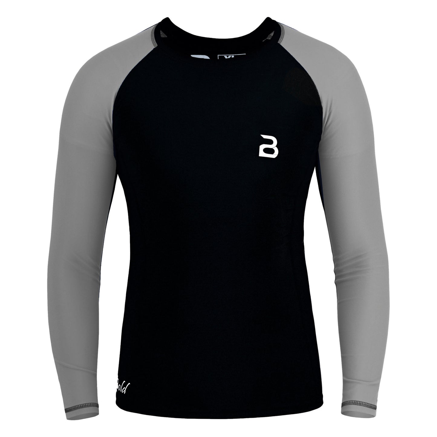 2Bold Black-Grey Kids MMA Rash Guard