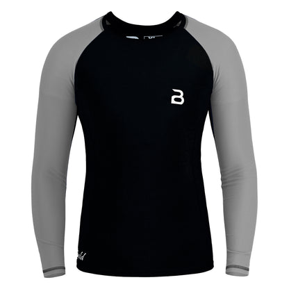 2Bold Black-Grey Kids MMA Rash Guard