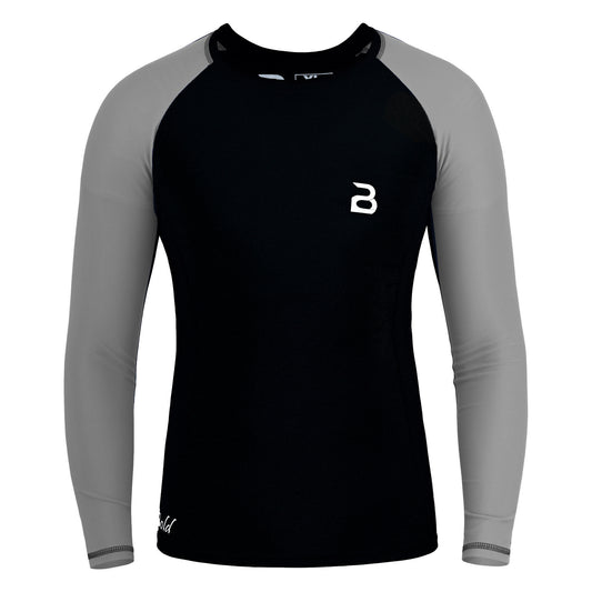 2Bold Black-Grey Kids MMA Rash Guard