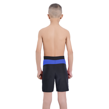 Youth Mma Blue\Black Shorts – Kids BJJ No-Gi Fight Shorts for Training & Competition