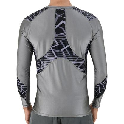 2BOLD Grey Men’s No Gi Jiu Jitsu Rashguard Shirt For Men