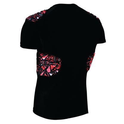 Black Kids Padding padding Shirt Red Black