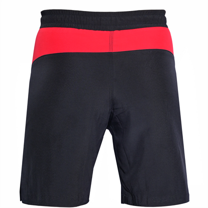 Youth Mma Red\Black Shorts – Kids BJJ No-Gi Fight Shorts for Training & Competition