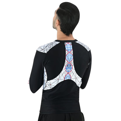 2BOLD Men Black MMA Long Sleeve Rash Guard