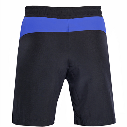 Youth Mma Blue\Black Shorts – Kids BJJ No-Gi Fight Shorts for Training & Competition
