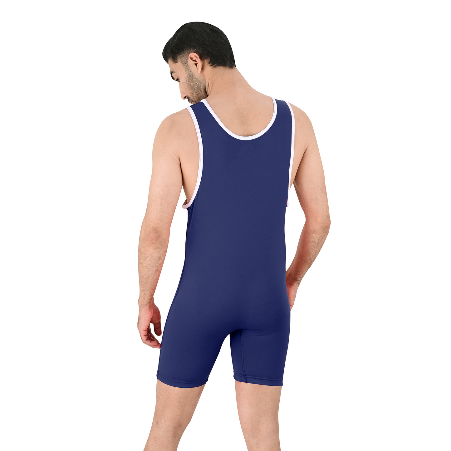 2Bold Simple Blue Wrestling Singlet for Men – BJJ, MMA, No-Gi, Grappling Compression Suit