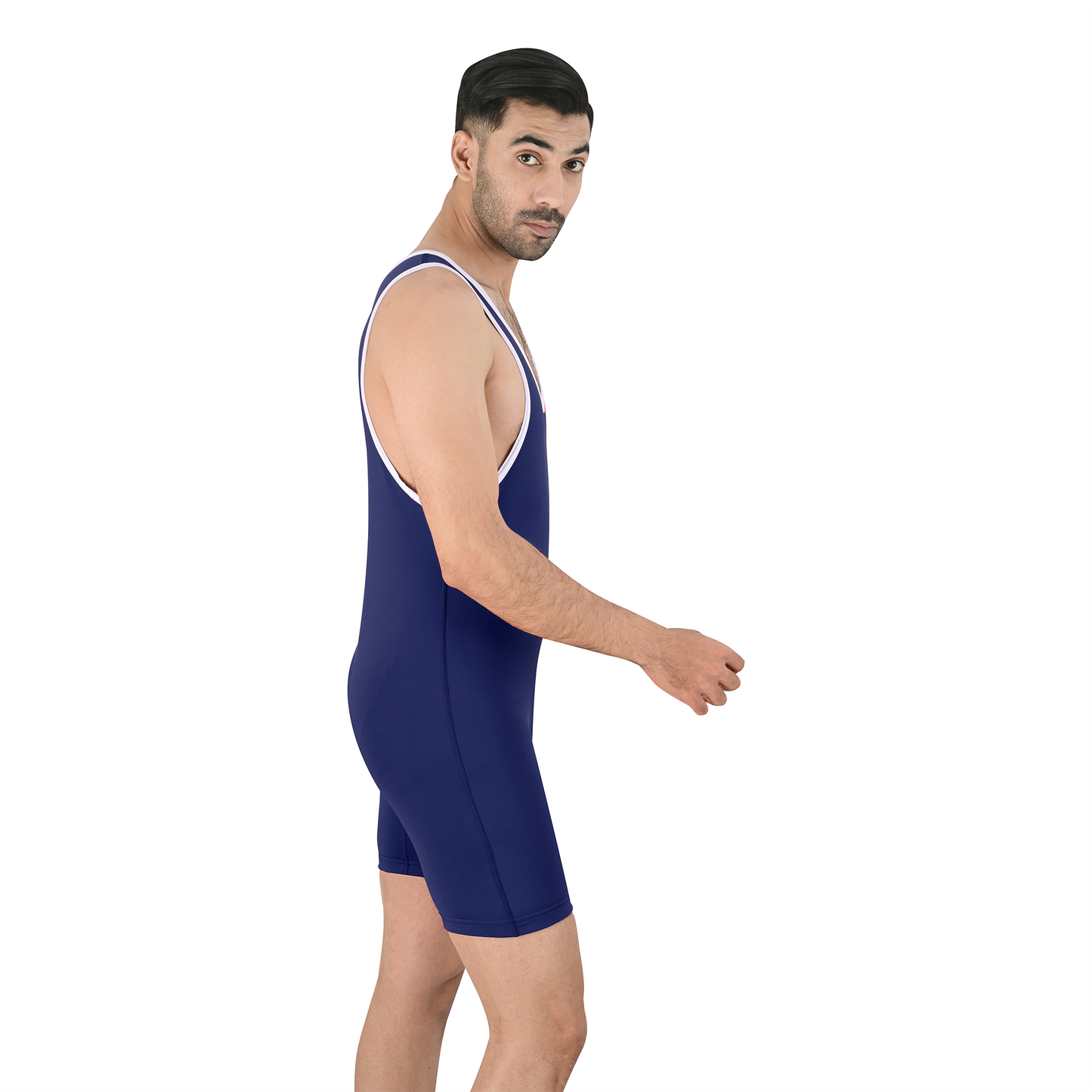 2Bold Simple Blue Wrestling Singlet for Men – BJJ, MMA, No-Gi, Grappling Compression Suit