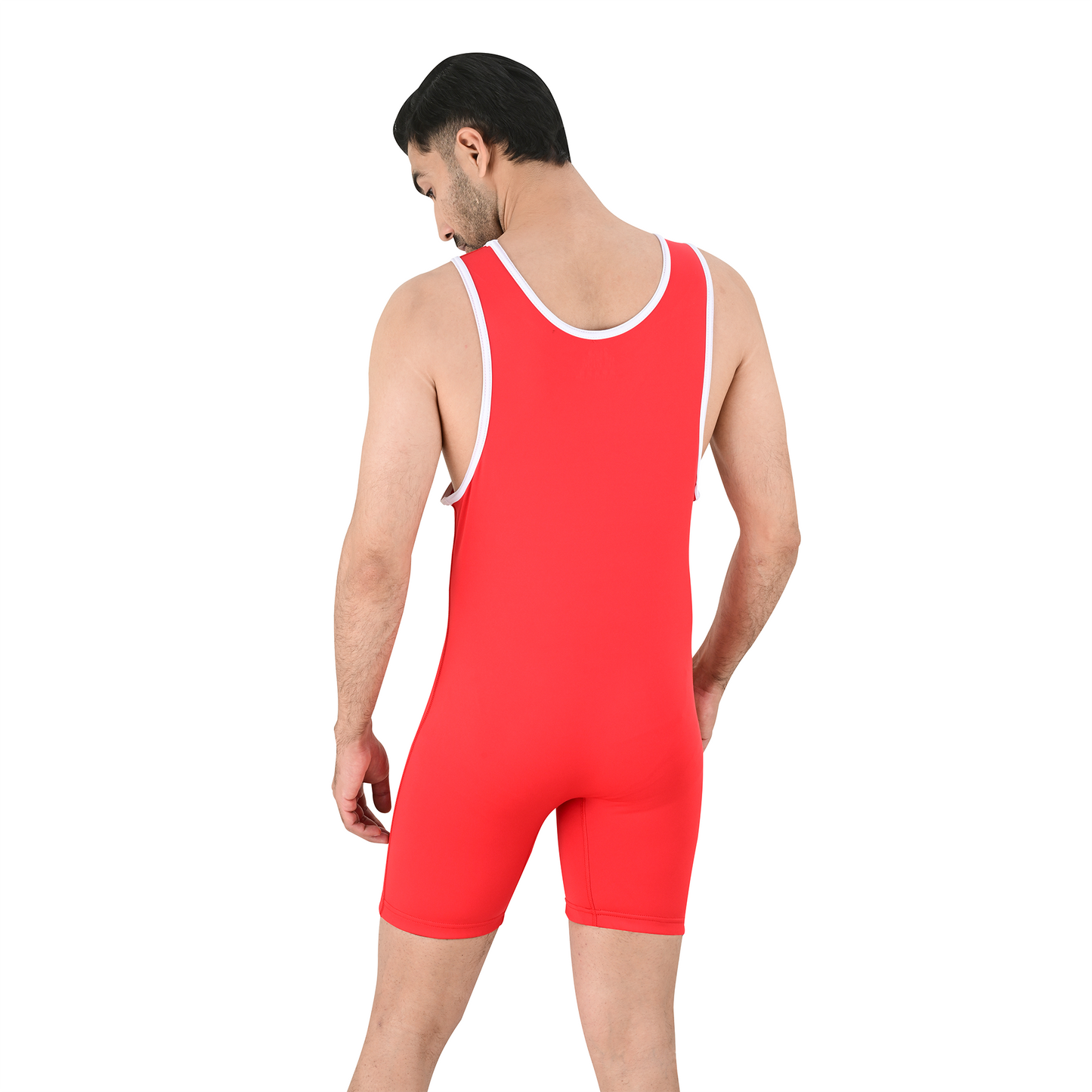 2Bold Red Wrestling Singlet for Men – BJJ, MMA, No-Gi, Grappling Compression Suit