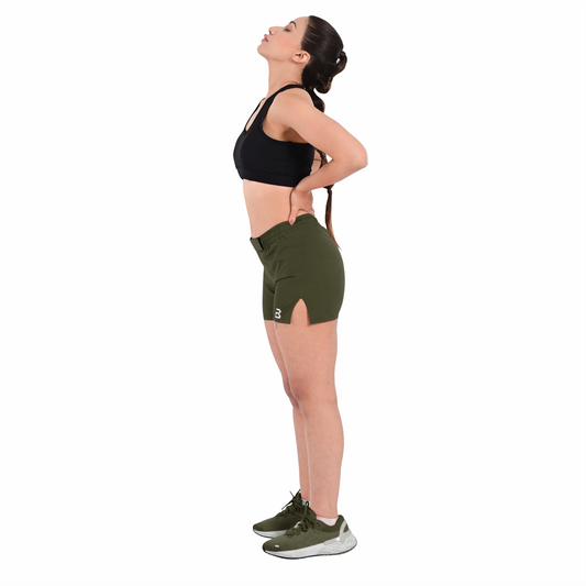 2BOLD Green Women’s MMA Grappling Shorts – BJJ, No-Gi, Muay Thai, Yoga, Training & Workout Shorts