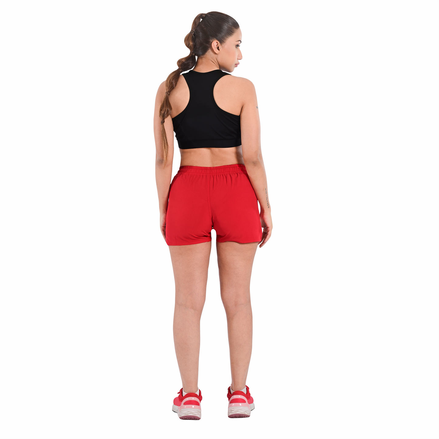 2BOLD Red Women’s MMA Grappling Shorts – BJJ, No-Gi, Muay Thai, Yoga, Training & Workout Shorts
