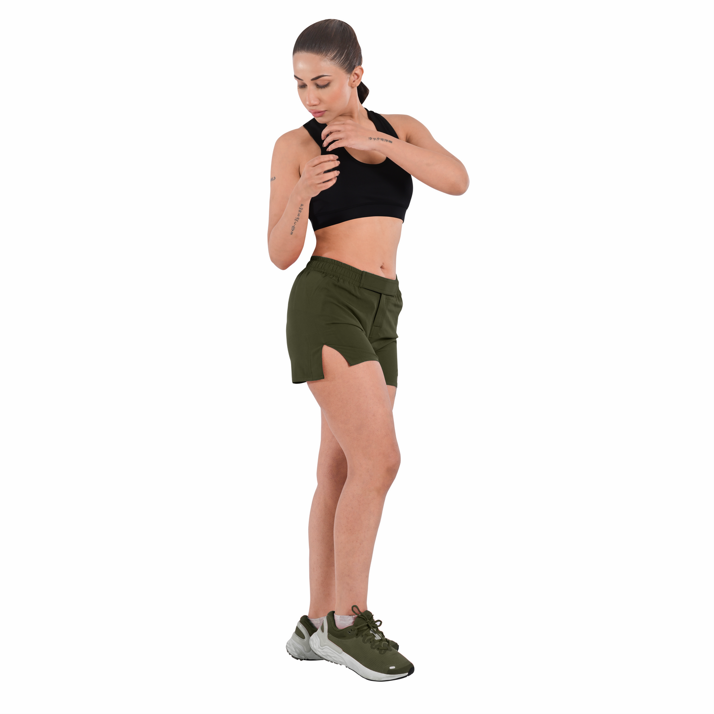 2BOLD Green Women’s MMA Grappling Shorts – BJJ, No-Gi, Muay Thai, Yoga, Training & Workout Shorts