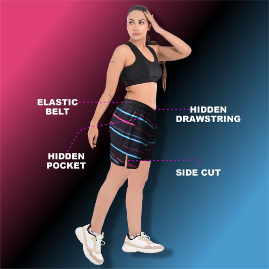 2BOLD Color Stripe MMA Fight Shorts