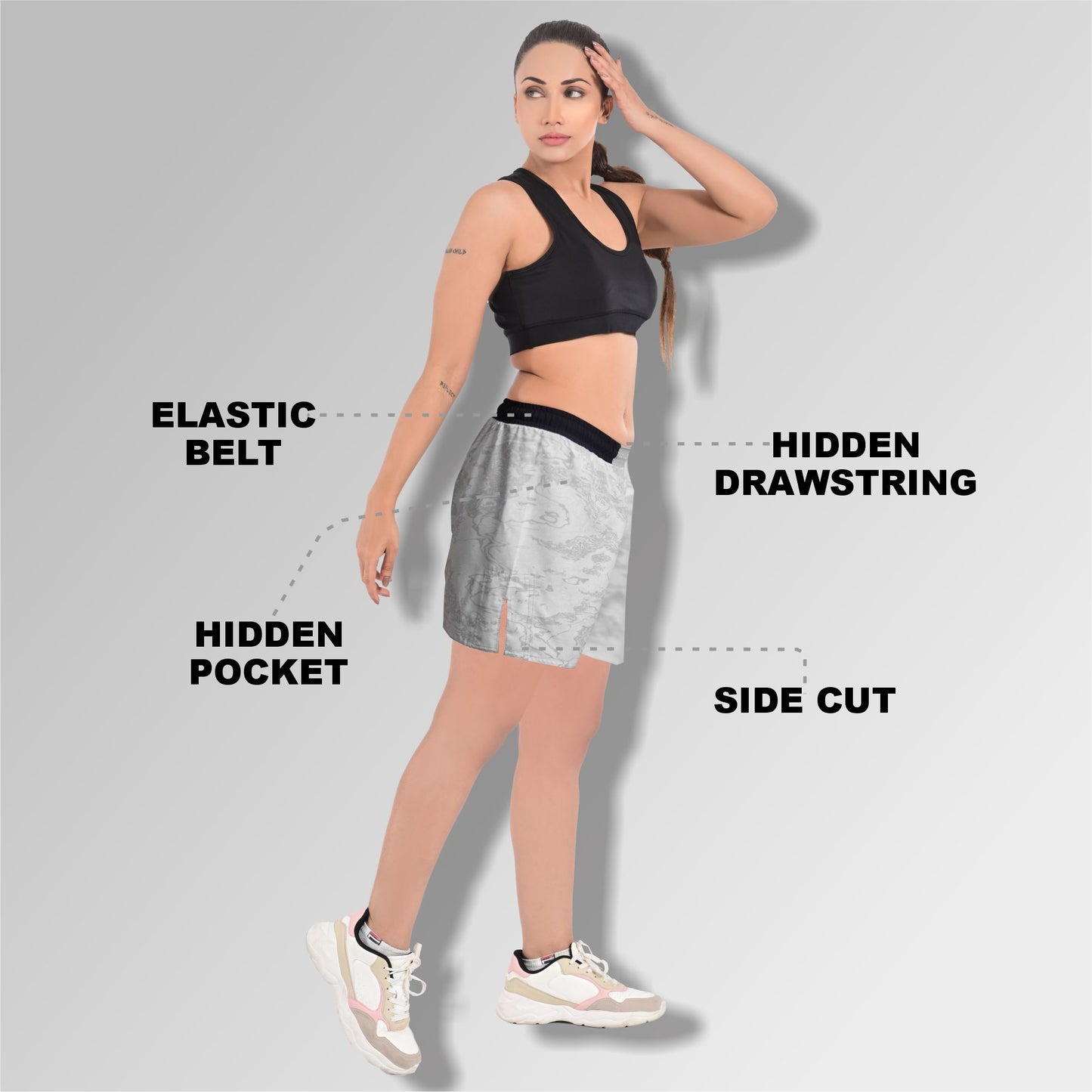 2BOLD Cloud Grey Jiu Jitsu Shorts