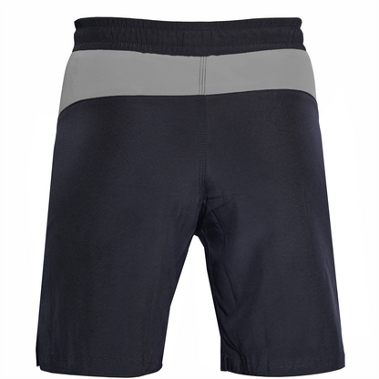 Youth Mma Grey\Black Shorts – Kids BJJ No-Gi Fight Shorts for Training & Competition
